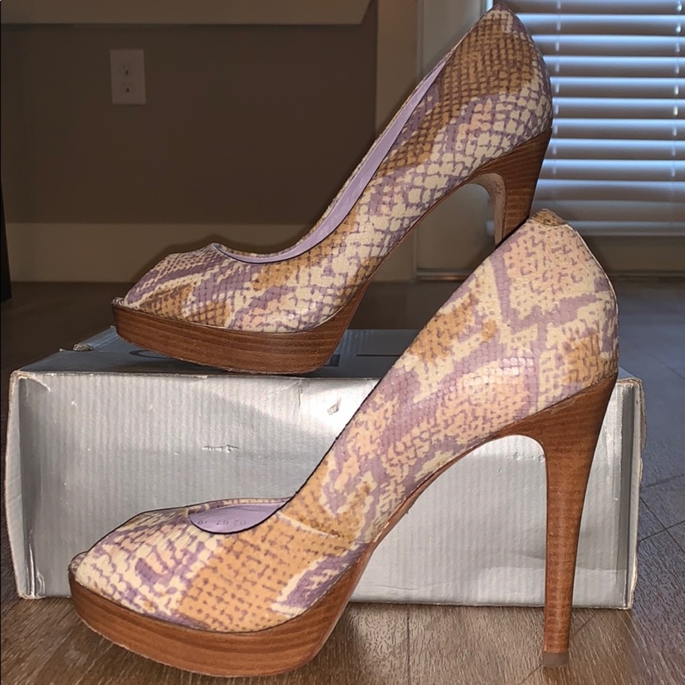Snakeskin Aldo Platform Shoe